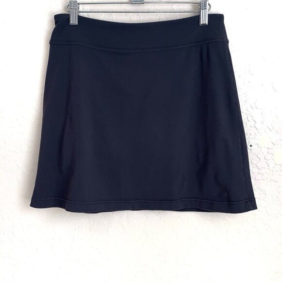 Athleta Sweet Spot Skort Womens Small Pull On Zip Pocket Dark Gray Golf Tennis - Picture 1 of 10